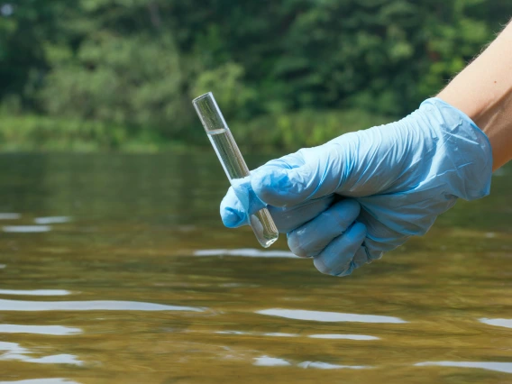 A stock image of a groundwater sample 