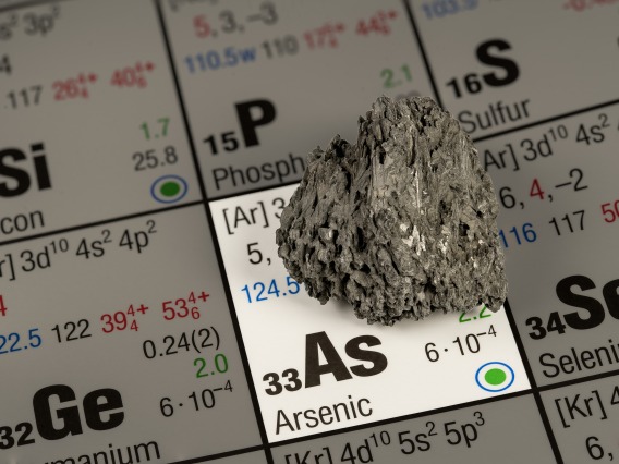 A stock image of arsenic