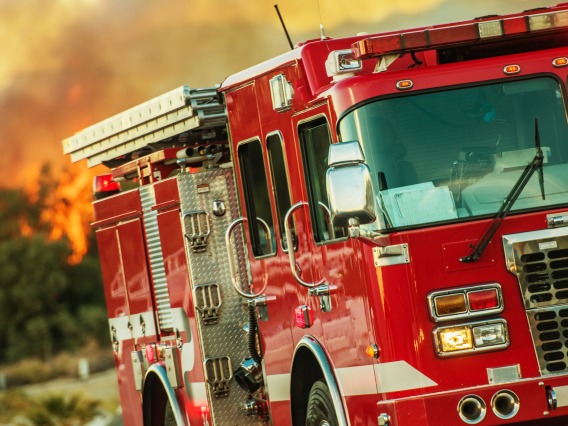 A stock image of a fire truck