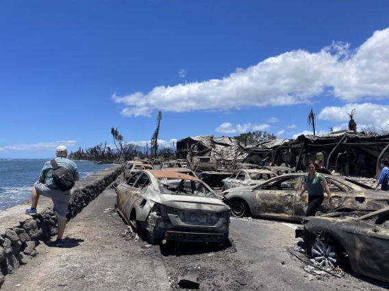 An image of the Lahaina fire aftermath