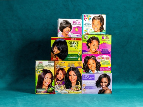 An image of a collection of hair relaxers 