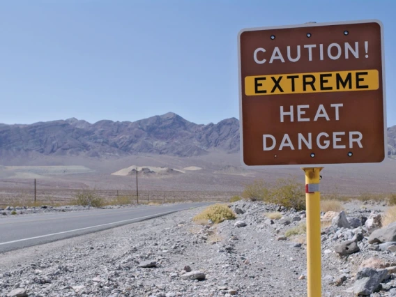 image of extreme heat sign