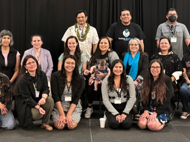 The planning team for the 2024 IDSov & Gov Summit in Tucson featured Randy Akee (far left, back row) and Stephanie Russo Carroll (far right, front row).