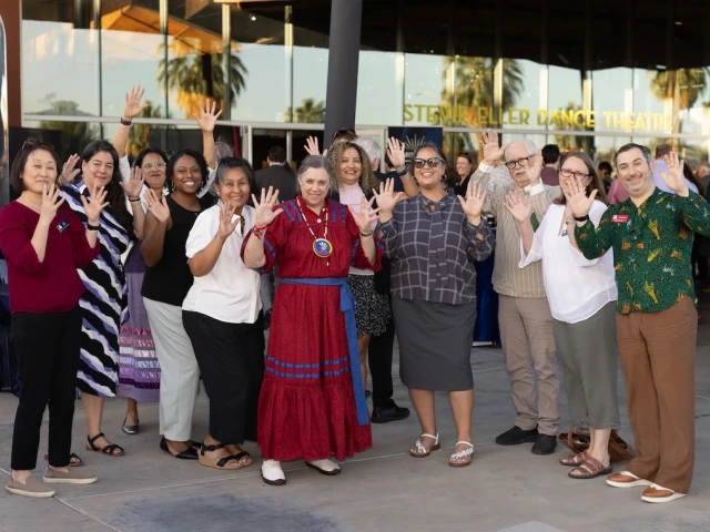 Honorees and their colleagues were invited to a post-ceremony reception outside of the Stevie Eller Dance Theatre.
