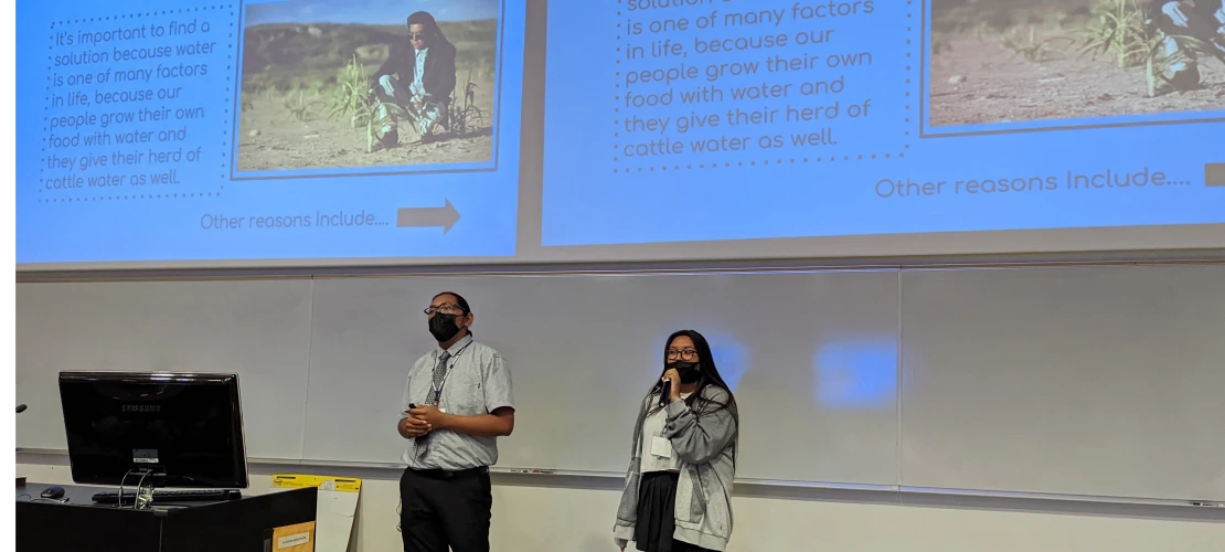 OLEH students presenting 