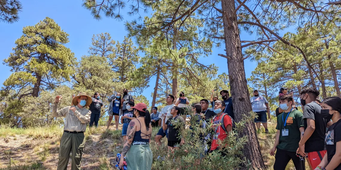 OLEH Students hiking Mt.Lemon 