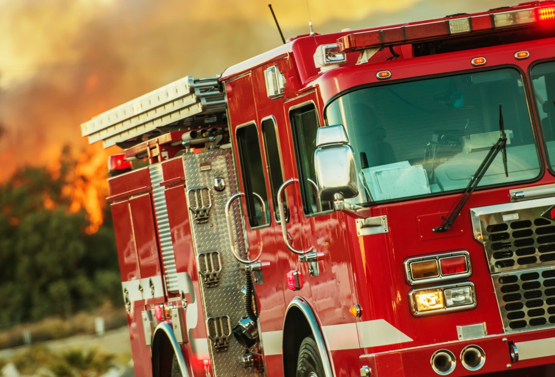 A stock image of a fire truck