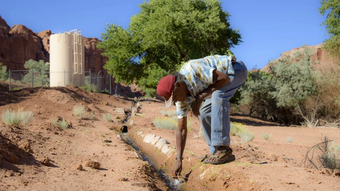 An image of an environmental field worker 