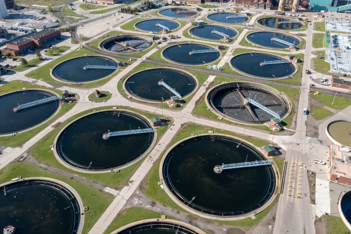 Image of wastewater treatment plants