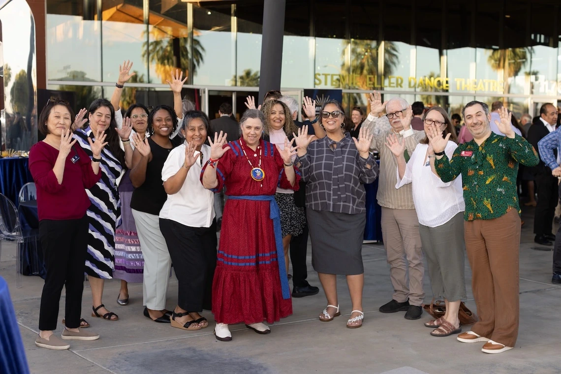 Honorees and their colleagues were invited to a post-ceremony reception outside of the Stevie Eller Dance Theatre.