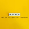 "PFAS" and "Per- and polyfluoroalkyl substances" on yellow background