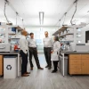 Lab group in a laboratory