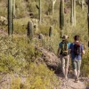 Image of two people hiking