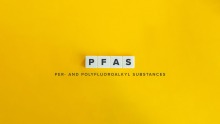 "PFAS" and "Per- and polyfluoroalkyl substances" on yellow background