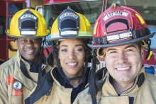Image of three firefighters