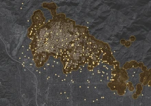 map of public health advisory for the fire